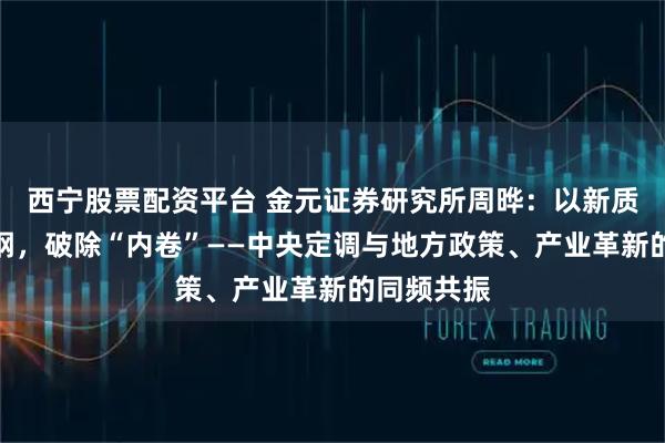 西宁股票配资平台 金元证券研究所周晔：以新质生产力为纲，破除“内卷”——中央定调与地方政策、产业革新的同频共振