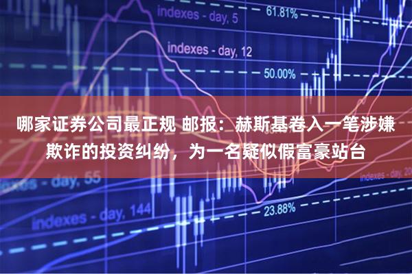 哪家证券公司最正规 邮报：赫斯基卷入一笔涉嫌欺诈的投资纠纷，为一名疑似假富豪站台